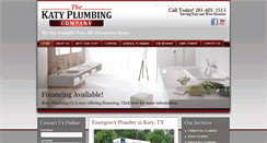 Desktop Screenshot of katyplumbers.com